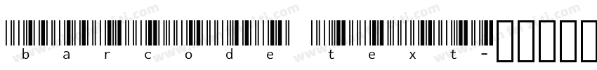 barcode text字体转换